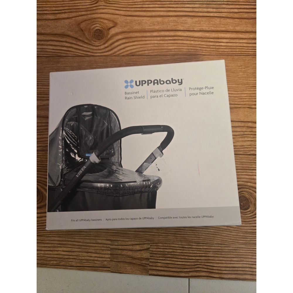 UPPAbaby Bassinet Rain Shield Clear Plastic Weather Cover Fits All Bassinets